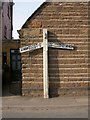 Old Direction Sign - Signpost by Main Road, Crick parish