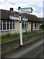 Old Direction Sign - Signpost by the B5246, The Gravel, Rufford parish