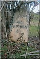 Old Milestone by the B4362, Downwood, Shobdon parish