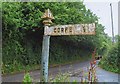 Old Direction Sign - Signpost north of Pitminster