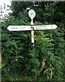 Old Direction Sign - Signpost near Fox