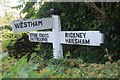 Old Direction Sign - Signpost by Hankham Road, Westham parish