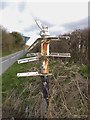 Old Direction Sign - Signpost by Birch Lane, Puddletown parish