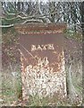 Old Milestone by the A36, Bath Road, Chapmanslade parish