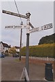 Direction Sign - Signpost on the A372 in Westonzoyland