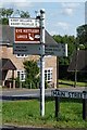 Old Direction Sign - Signpost by the B6047, Main Street, Great Dalby