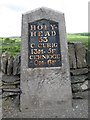SH8950 : Old Milestone by the A5, near Cefn Rhyd, Pentrefoelas parish by Milestone Society