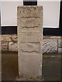 Old Guide Stone behind The Ark, Kirkgate, Tadcaster