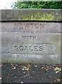 Old Boundary Marker by the B5192, Dowbridge, Kirkham parish