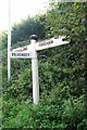 Old Direction Sign - Signpost by Gallows Lane, Westham parish