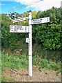 Old Direction Sign - Signpost near Crohans, Veryan parish