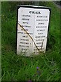 Old Milepost by the A917, north of Crail, Crail parish