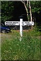 Old Direction Sign - Signpost east of Buckland House, Wadhurst parish