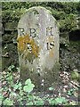 Old Milestone by the B6342, Wallington, Wallington Demesne parish