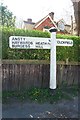 Old Direction Sign - Signpost by the B2184, Broad Street, Cuckfield parish