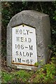 Old Milestone by the A458, Shelton, Shrewsbury parish