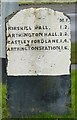 Old Milestone by the A660, Leeds Road, Bramhope parish