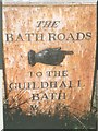 Old Milestone by the A367, Fosse Way, Chilcompton