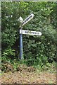 Old Direction Sign - Signpost north of Oggshole Farm