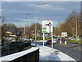 Approaching a roundabout on Keighley Road, Crossflatts