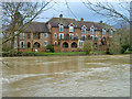 Wallis Mews, Leatherhead across River Mole