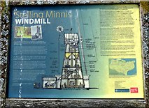 TR1446 : Stelling Minnis Windmill Information Board by John P Reeves