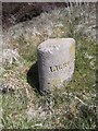 NR6008 : Old Milestone by open moorland, Southend parish by Milestone Society
