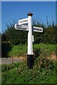 Old Direction Sign - Signpost by Wickham Rock Lane, Icklesham parish