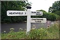 Old Direction Sign - Signpost by Marklye Lane, Warbleton parish