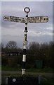 Old Direction Sign - Signpost by the B1024, High Street, Kelvedon