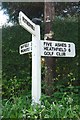 Old Direction Sign - Signpost by the B2101, Mayfield Road, Rotherfield parish