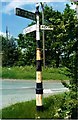 Old Direction Sign - Signpost by the A559, Marston Lane, Marston parish