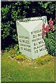 Old Milestone by the A586, Garstang Road, St Michael