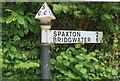 Old Direction Sign - Signpost in Merridge