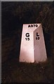 Old Milestone by Aithsetter, Dunrossness parish, Shetland