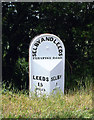 Old Milestone by the A63, Monk Fryston parish