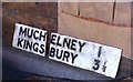 Old Direction Sign - Signpost by Muchelney Forge, Martock parish