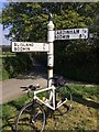 Old Direction Sign - Signpost by Tresleacross, Cardinham parish