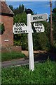 Old Direction Sign - Signpost by the B2095, Hooe Road, Ninfield parish