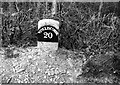 Old Milepost by the B3227, south of Bullaford, Bishops Nympton parish