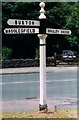 Old Direction Sign - Signpost by the B5470, Brookhouse, Rainow parish