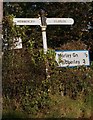 Old Direction Sign - Signpost by the A538, Altrincham Road, Wilmslow