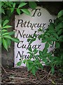 Old Milestone west of Easter Friarton, Forgan parish