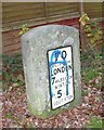 Old Milestone by Bournemouth Road, Chilworth parish