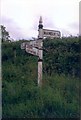 Old Direction Sign - Signpost by Wooda Cross, St Veep parish