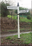 SW9670 : Signpost, Pennard by Derek Harper