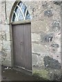 Entrance to Bourtie Church showing 1GL Bolt