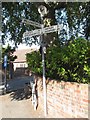 Old Direction Sign - Signpost by the B4394, Admaston, Wrockwardine parish