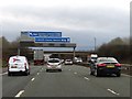 The M56 heading west