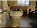 SE0426 : St Mary the Blessed Virgin, Luddenden - font by Stephen Craven